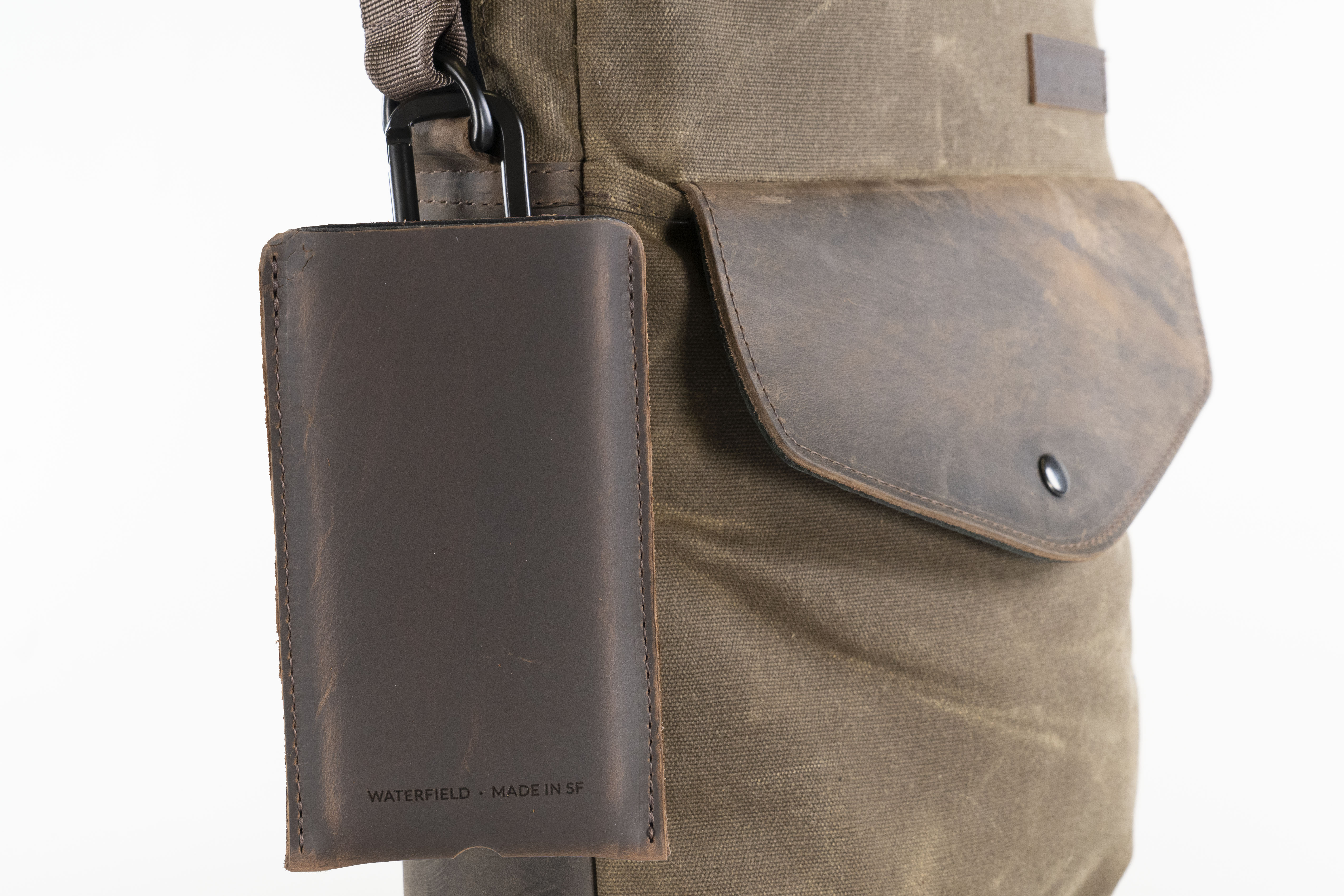 leather iphone bag